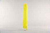 Left Side UFO Yellow Lower Fork Guards replacement plastics for 04-26 Suzuki RM125, RM250, RMZ250, RMZ450 dirt bikes.