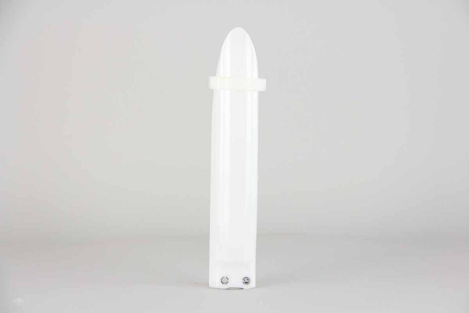UFO White Lower Fork Guards 9813 KX100, KX85