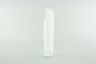 Left Side Polisport White Lower Fork Guards replacement plastics for 03-26 Honda CR85, CRF150 dirt bikes.