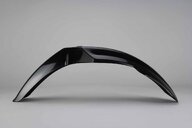 UFO Black Front Fender replacement plastics for 04-17 Honda CR125, CR250, CRF250, CRF450 dirt bikes 360 view