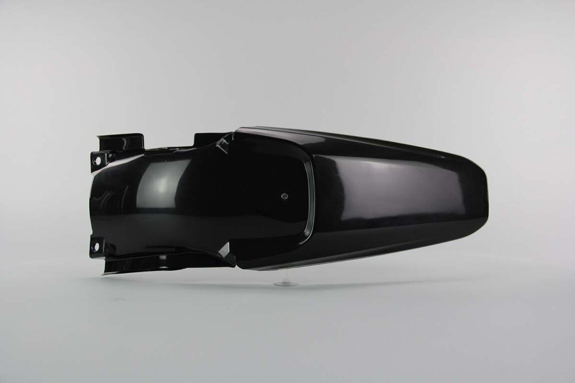 UFO Black Rear Fender replacement plastics for 07-26 Honda CRF150 dirt bikes 360 view