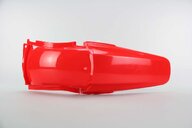 UFO Red Rear Fender replacement plastics for 02-07 Honda CR125, CR250 dirt bikes 360 view