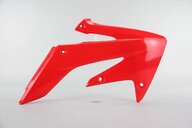 Right Side UFO Red Radiator Shroud Set replacement plastics for 04-17 Honda CRF250 dirt bikes.