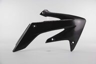 Right Side UFO Black Radiator Shroud Set replacement plastics for 04-17 Honda CRF250 dirt bikes.