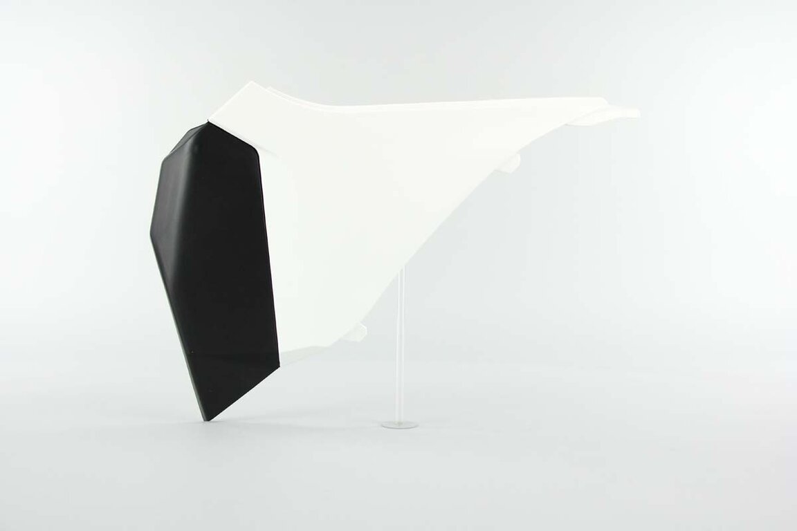 Left Side UFO White Airbox Covers replacement plastics for 11-13 KTM EXC, EXCF, SX, XC dirt bikes.