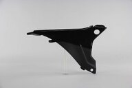 Right Side UFO Black Airbox Covers replacement plastics for 14-16 KTM EXC, EXCF, XCF, XCW dirt bikes.