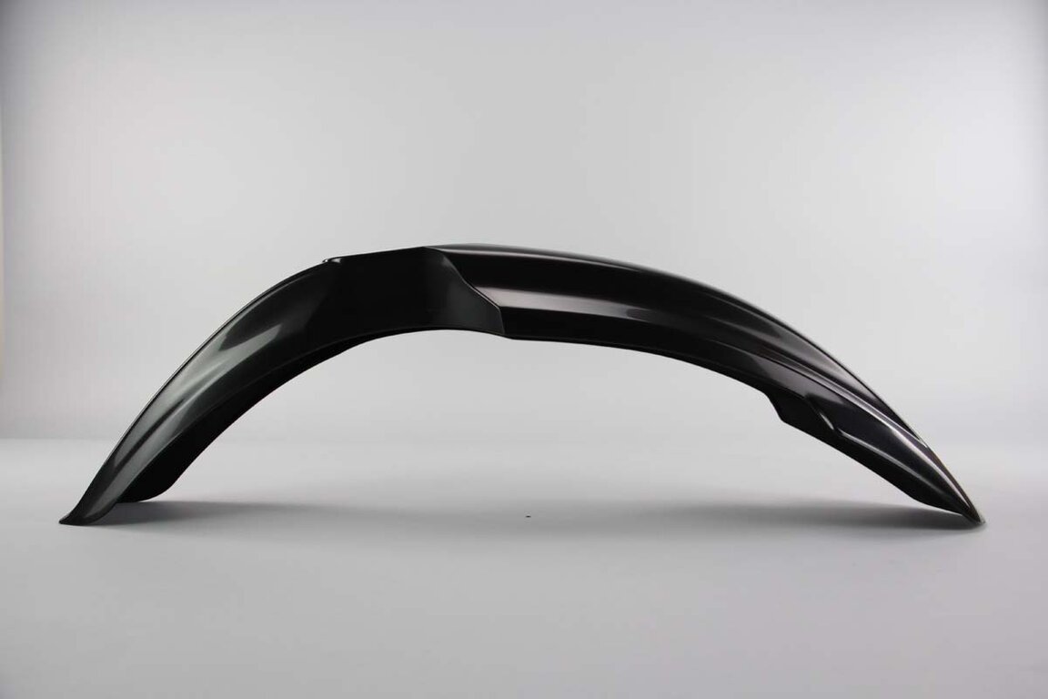 UFO Black Front Fender replacement plastics for 06-14 Yamaha WRF, YZ125, YZ250, YZ250F, YZ450F dirt bikes 360 view