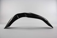 UFO Black Front Fender replacement plastics for 02-23 Yamaha WRF, YZ125, YZ250, YZ250F, YZ250FX, YZ450F, YZ450FX dirt bikes 360 view