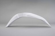Polisport White Front Fender replacement plastics for 02-23 Yamaha WRF, YZ125, YZ250, YZ250F, YZ250FX, YZ450F, YZ450FX dirt bikes 360 view