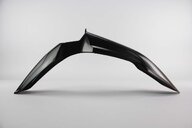 UFO Black Front Fender replacement plastics for 08-18 Suzuki RMZ250, RMZ450 dirt bikes 360 view