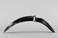 UFO Black Front Fender replacement plastics for 14-26 Kawasaki KX100, KX112, KX85 dirt bikes 360 view
