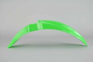 UFO Green Front Fender replacement plastics for 14-25 Kawasaki KX100, KX112, KX85 dirt bikes 360 view