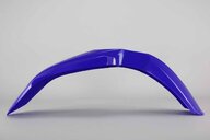 UFO Blue Restyled Front Fender replacement plastics for 02-14 Yamaha YZ125, YZ250 dirt bikes 360 view