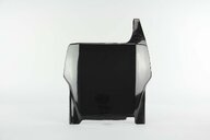 UFO Black Front Number Plate replacement plastics for 04-07 Honda CR125, CR250, CRF250, CRF450 dirt bikes 360 view