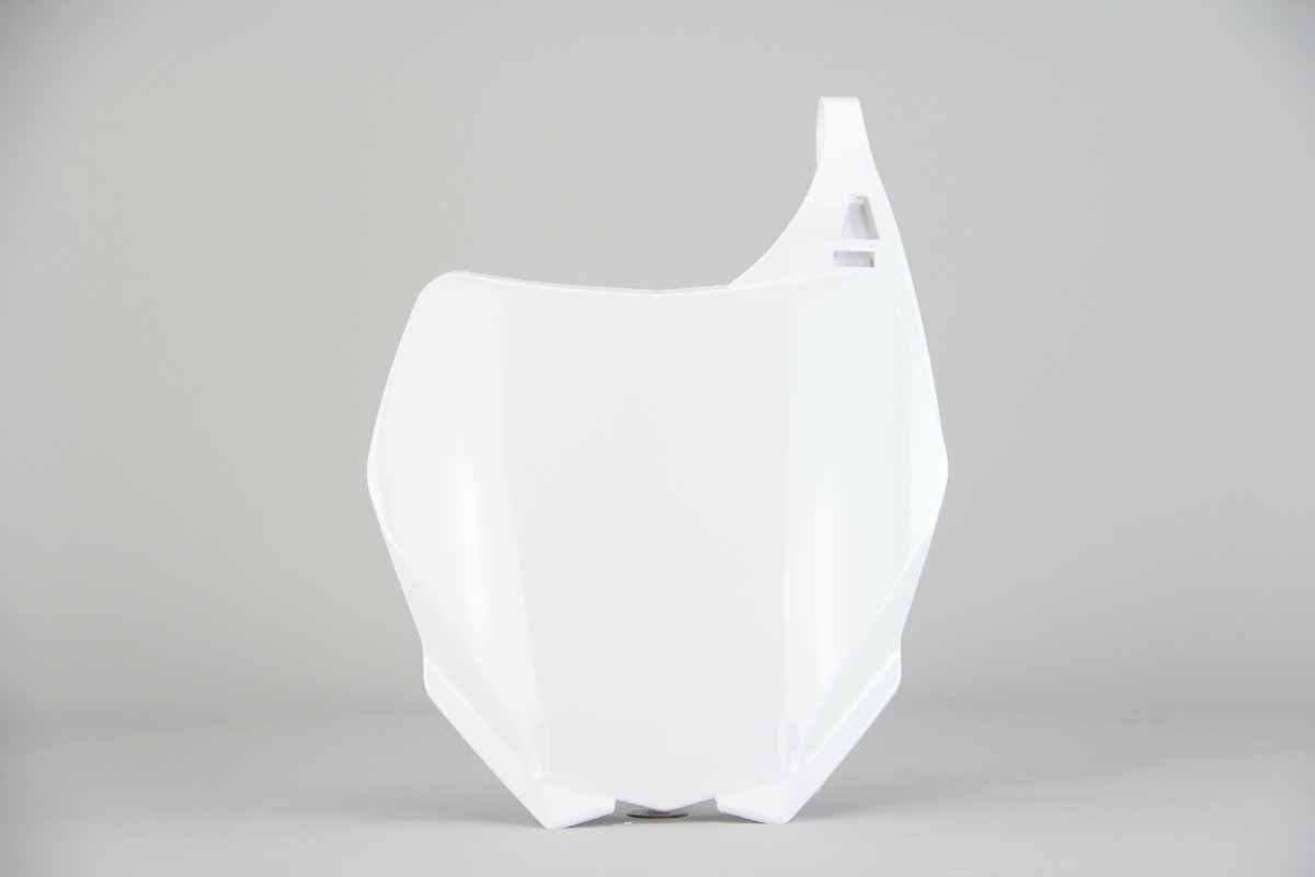 UFO White Front Number Plate 06-14 YZ, YZF