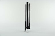 Right Side Polisport Black Lower Fork Guards replacement plastics for 04-26 Suzuki RM125, RM250, RMZ250, RMZ450 dirt bikes.