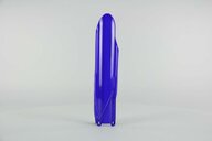 Right Side UFO Blue Lower Fork Guards replacement plastics for 10-26 Yamaha YZ125, YZ250, YZ250F, YZ250FX, YZ450F, YZ450FX dirt bikes.