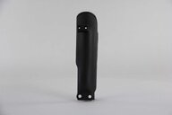 Left Side UFO Black Lower Fork Guards replacement plastics for 02-27 GasGas, Husqvarna, KTM MC, MC-E, EE, TC, SX50, SX65, SX-E dirt bikes.
