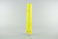 Left Side UFO Yellow Lower Fork Guards replacement plastics for 04-06 Suzuki RM125, RM250 dirt bikes.