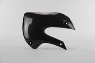 Left Side UFO Black Radiator Shroud Set replacement plastics for 00-26 Kawasaki, Suzuki KLX110, KX65, RM65 dirt bikes.