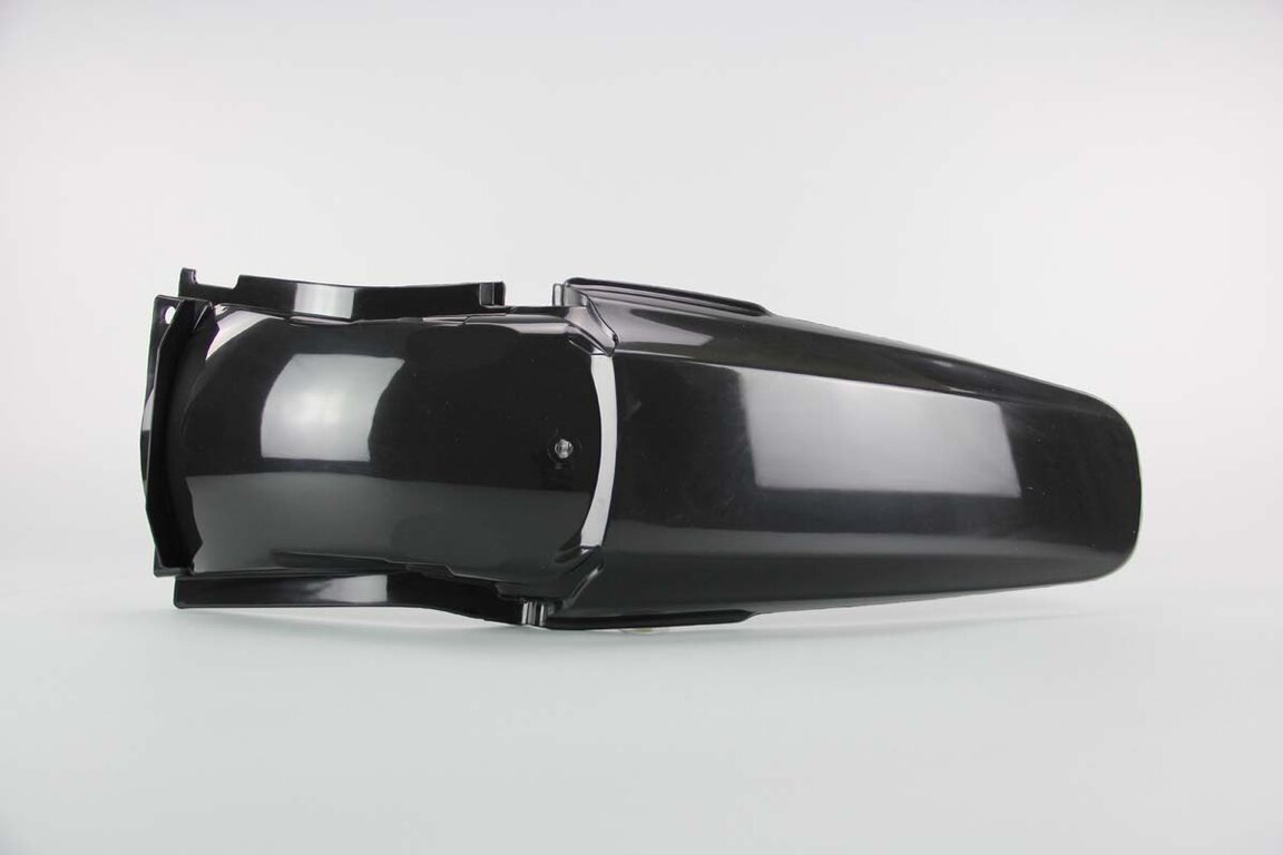 UFO Black Rear Fender replacement plastics for 02-07 Honda CR125, CR250 dirt bikes 360 view