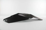 UFO Black Rear Fender / Side Number Plate replacement plastics for 07-11 KTM EXC, EXCF, SX, SXF, XC, XCF, XCW dirt bikes 360 view