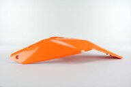 UFO Orange Rear Fender / Side Number Plate replacement plastics for 07-11 KTM EXC, EXCF, SX, SXF, XC, XCF, XCW dirt bikes 360 view