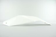 UFO White Rear Fender / Side Number Plate replacement plastics for 07-11 KTM EXC, EXCF, SX, SXF, XC, XCF, XCW dirt bikes 360 view