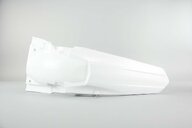 UFO White Rear Fender replacement plastics for 10-18 Suzuki RMZ250 dirt bikes 360 view