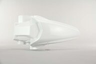 Polisport White Rear Fender replacement plastics for 14-26 Kawasaki KX100, KX112, KX85 dirt bikes 360 view