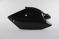 Left Side UFO Black Side Number Plates replacement plastics for 04-17 Honda CRF250 dirt bikes.