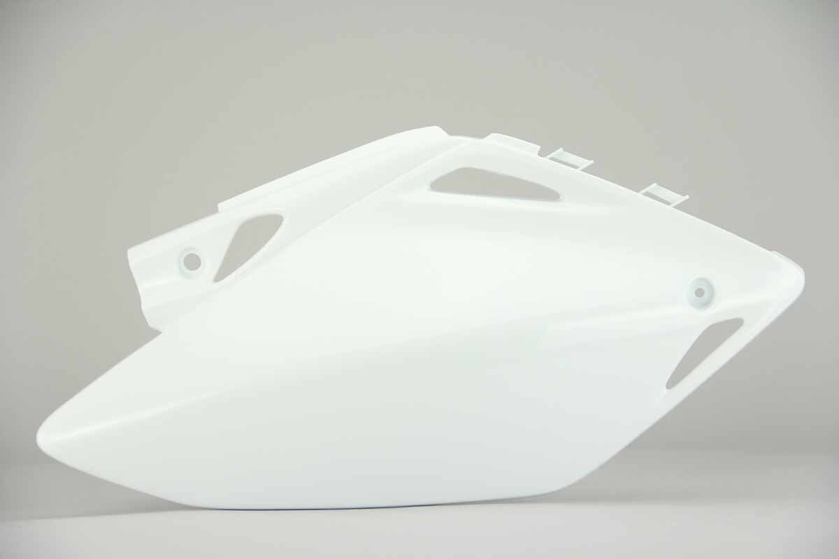UFO White Side Number Plates 05-17 CRF450
