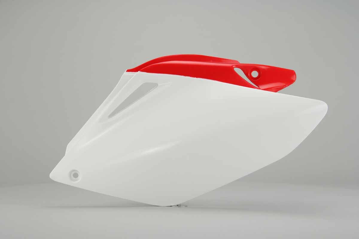Polisport White, Red Side Number Plates 06-09 CRF250