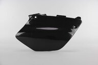 Right Side UFO Black Side Number Plates replacement plastics for 02-14 Yamaha YZ125, YZ250 dirt bikes.