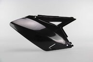 Right Side UFO Black Side Number Plates replacement plastics for 07-09 Suzuki RMZ250 dirt bikes.