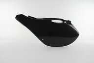 Left Side UFO Black Side Number Plates replacement plastics for 99-02 Kawasaki KX dirt bikes.