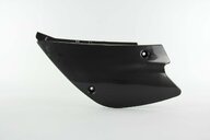 Left Side UFO Black Side Number Plates replacement plastics for 98-13 Kawasaki KX100, KX80, KX85 dirt bikes.