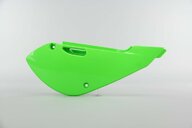 Right Side UFO Green Side Number Plates replacement plastics for 00-26 Kawasaki, Suzuki KLX110, KX65, RM65 dirt bikes.