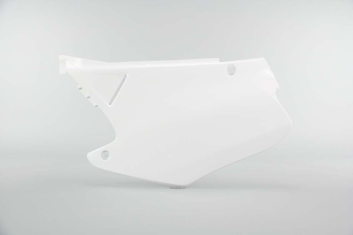 CL50ボア組 白ナンバー Polisport White Side Number Plates 00-01 CR125, CR250