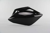 Right Side UFO Black Side Number Plates replacement plastics for 07-26 Honda CRF150 dirt bikes.