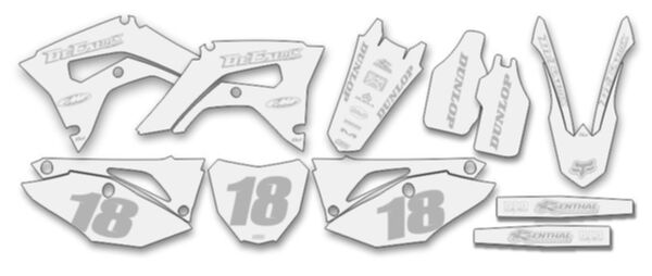 MX Graphics Dirt Bike Decals Readymade Complete Kit