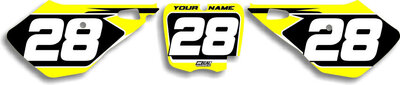 MX Graphics Dirt Bike Decals Cobra T-3 Number Plates