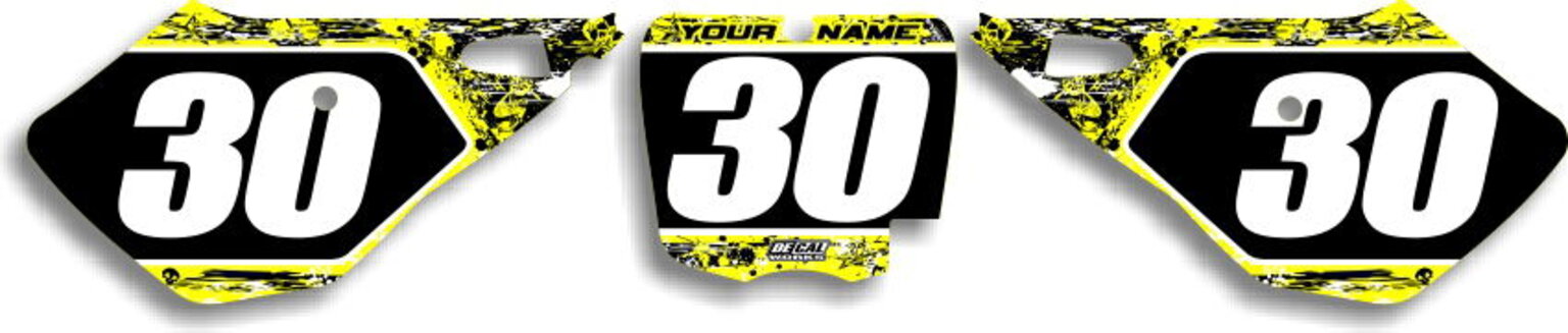 MX Graphics Dirt Bike Decals Cobra T-5 Number Plates