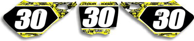 MX Graphics Dirt Bike Decals Cobra T-5 Number Plates