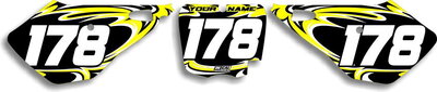 MX Graphics Dirt Bike Decals Cobra T-7 Number Plates