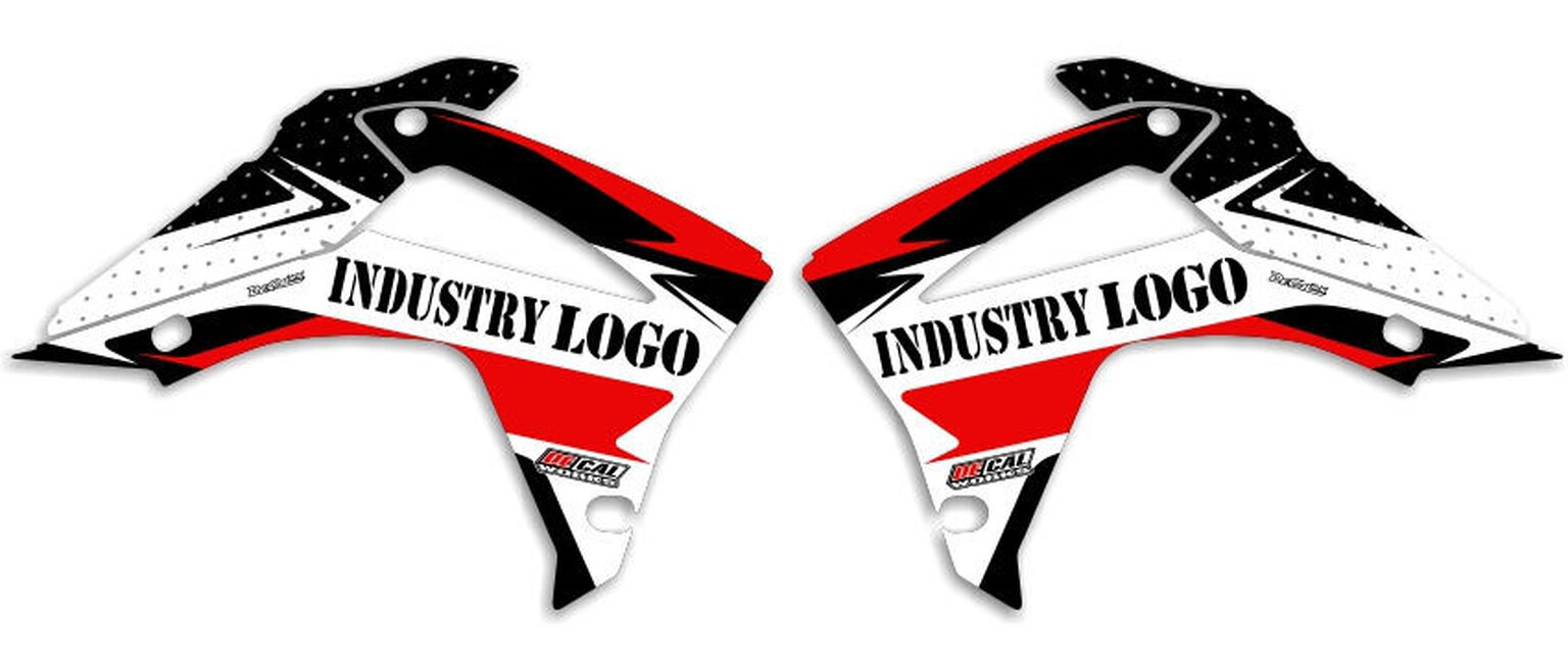 MX Graphics Dirt Bike Decals Honda T-4 Semi Custom Rad Kit