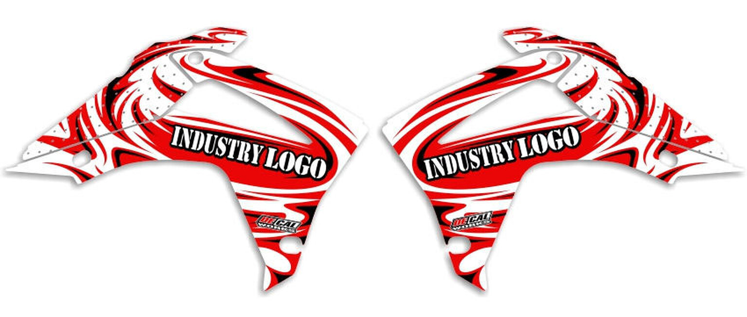 MX Graphics Dirt Bike Decals Honda T-7 Semi Custom Rad Kit