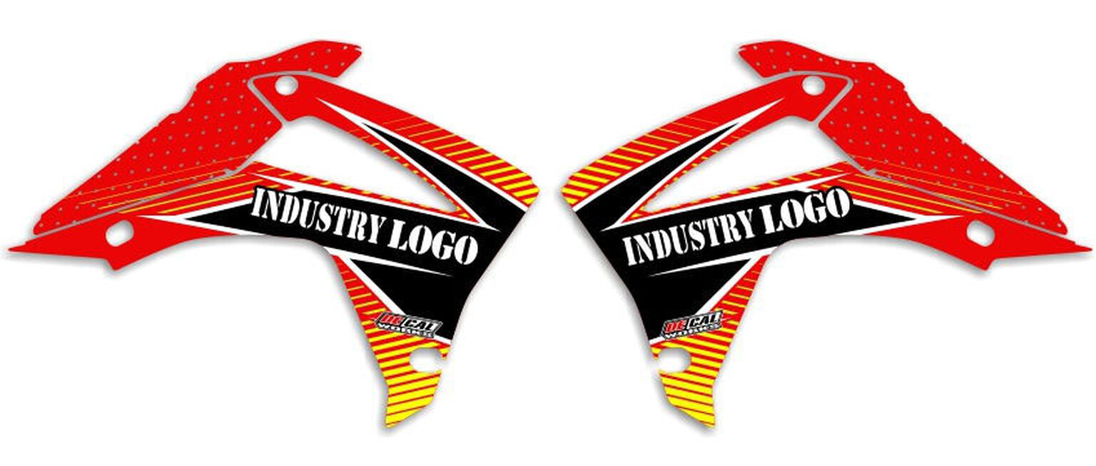 MX Graphics Dirt Bike Decals Honda T-11 Semi Custom Rad Kit