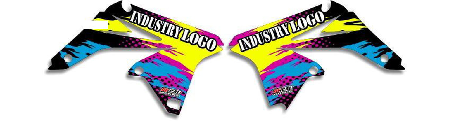 MX Graphics Dirt Bike Decals Suzuki T-8 Semi Custom Rad Kit