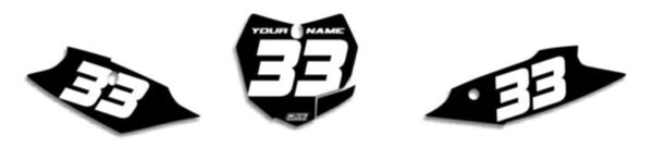 MX Graphics Dirt Bike Decals KTM EZ Number Plates